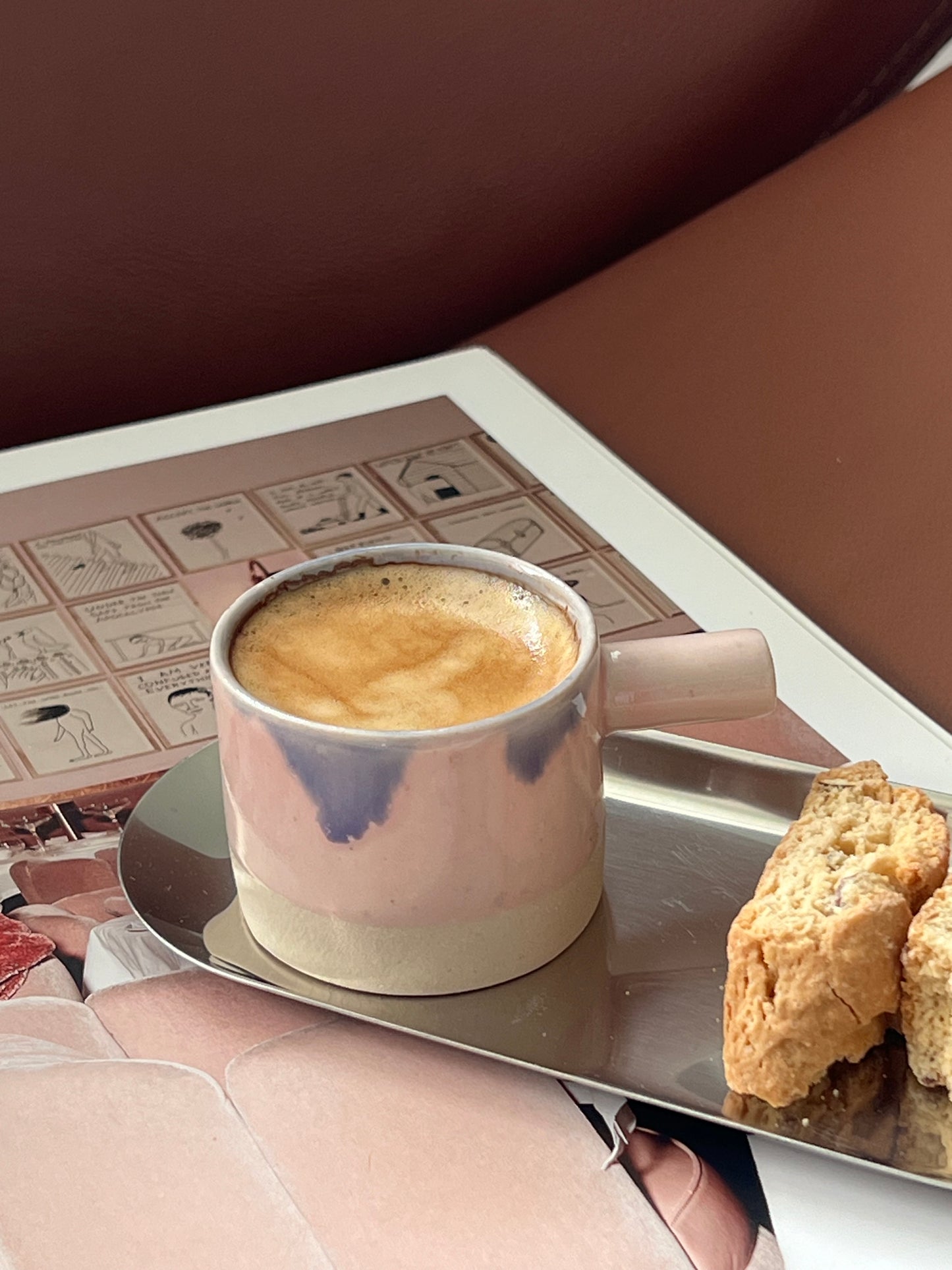 Pink Handmade Espresso Cup 56 ml / 2 oz