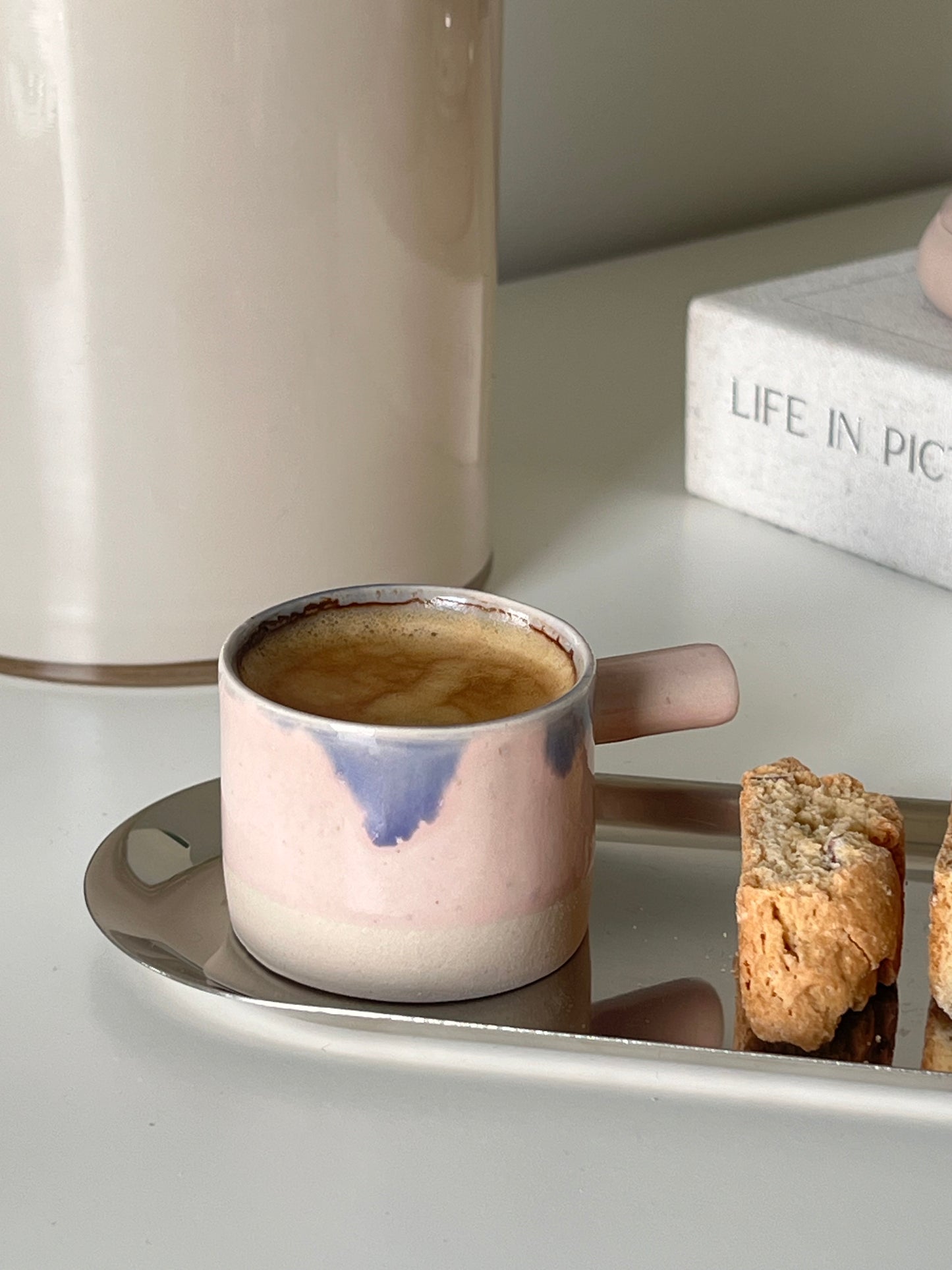 Pink Handmade Espresso Cup 56 ml / 2 oz