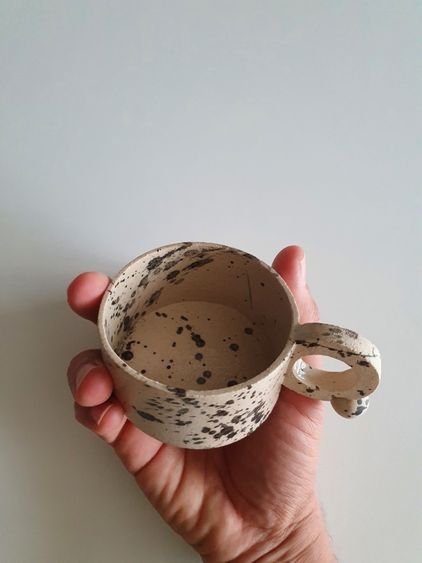 White Speckled Cappuccino Cup 150 ml / 5 oz