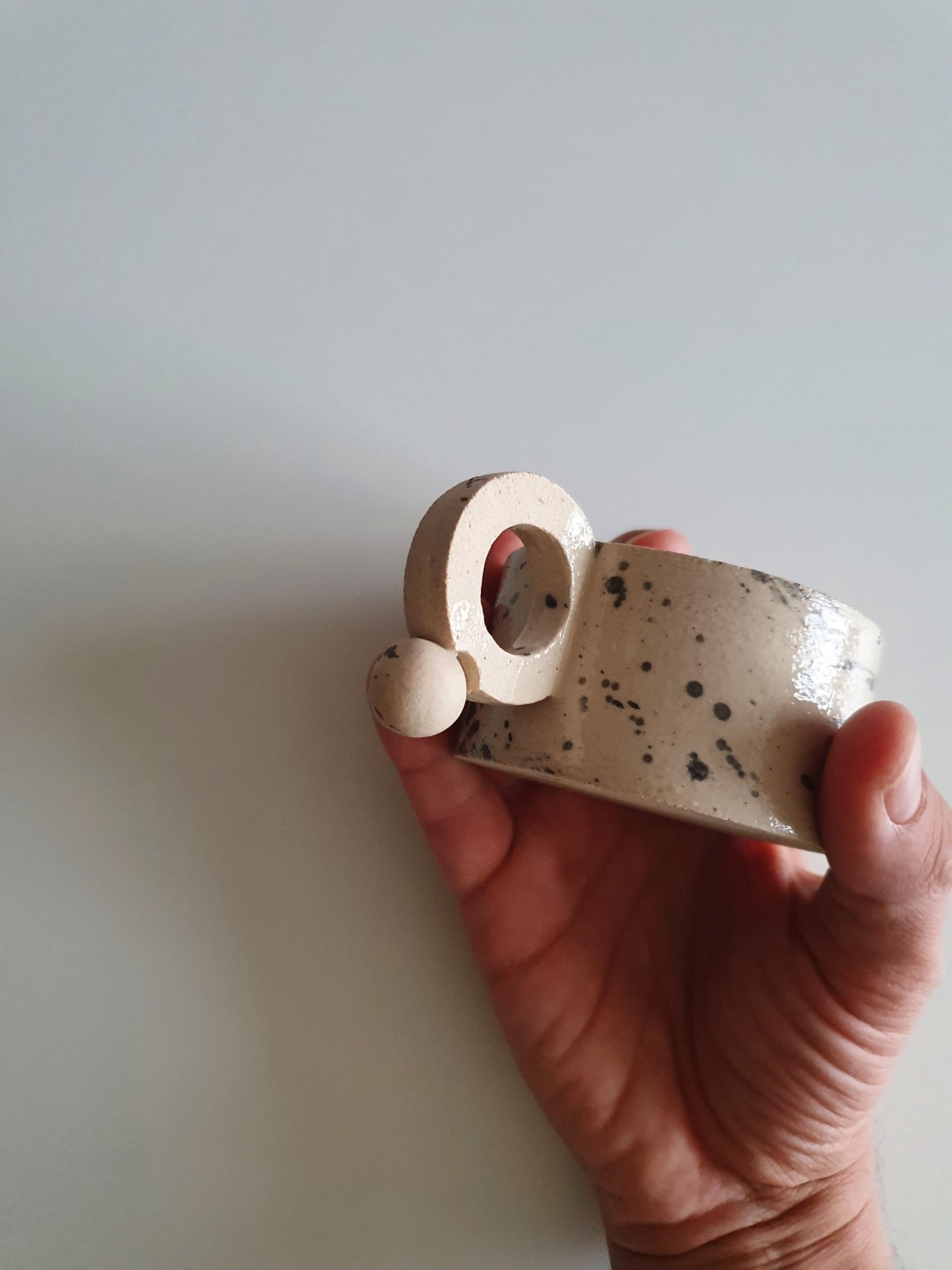 White Speckled Cappuccino Cup 150 ml / 5 oz