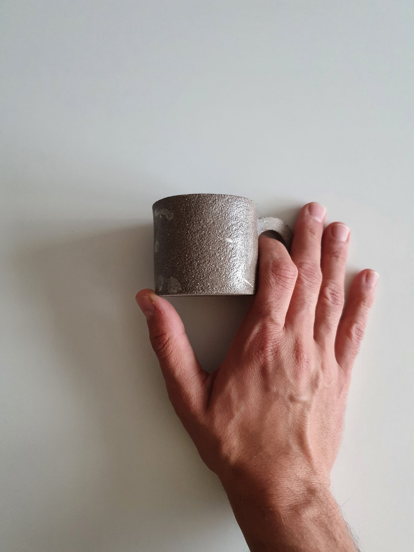 Grey Stoneware Ceramic Mug 150 ml / 5 oz
