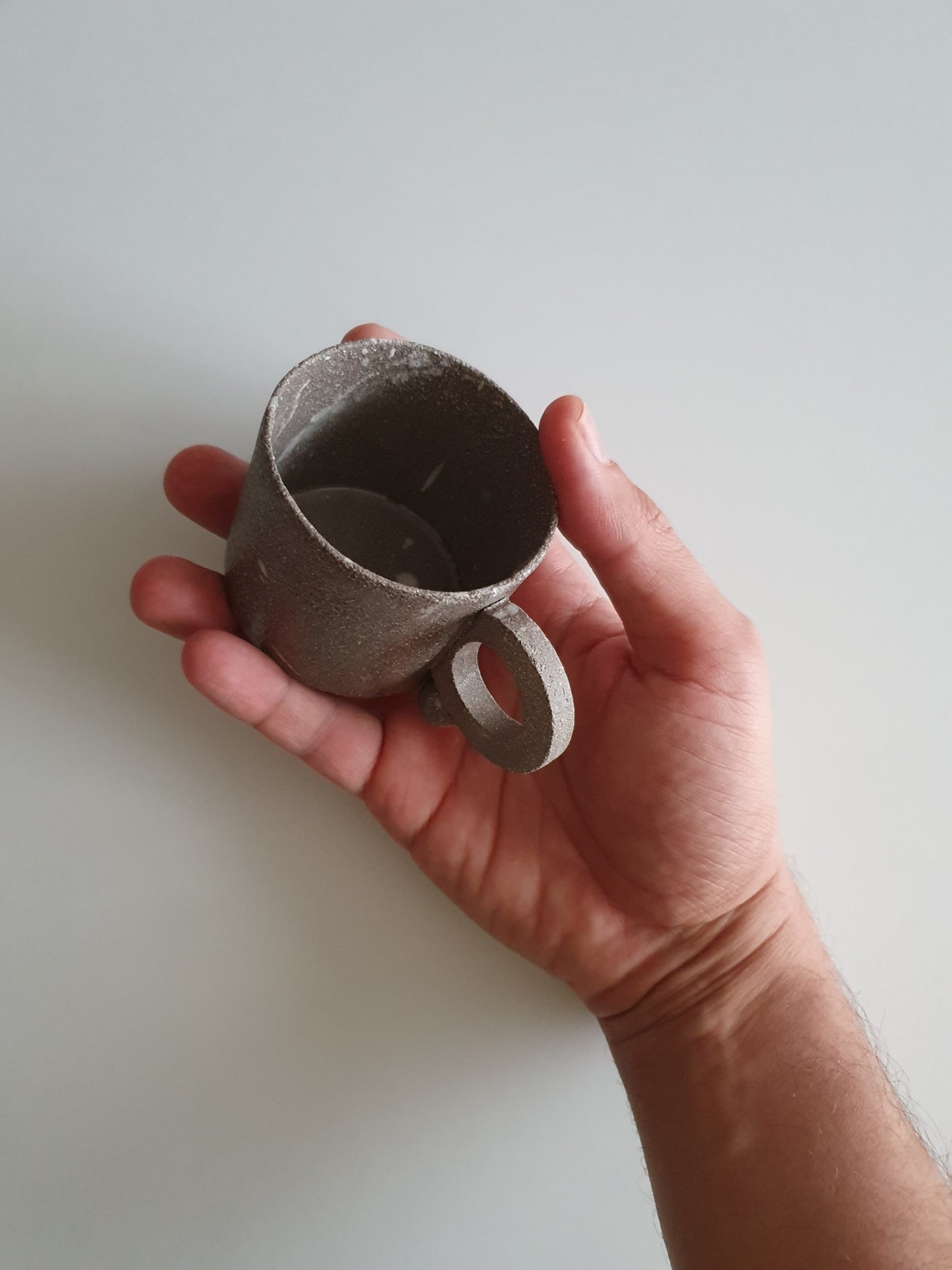 Grey Stoneware Ceramic Mug 150 ml / 5 oz