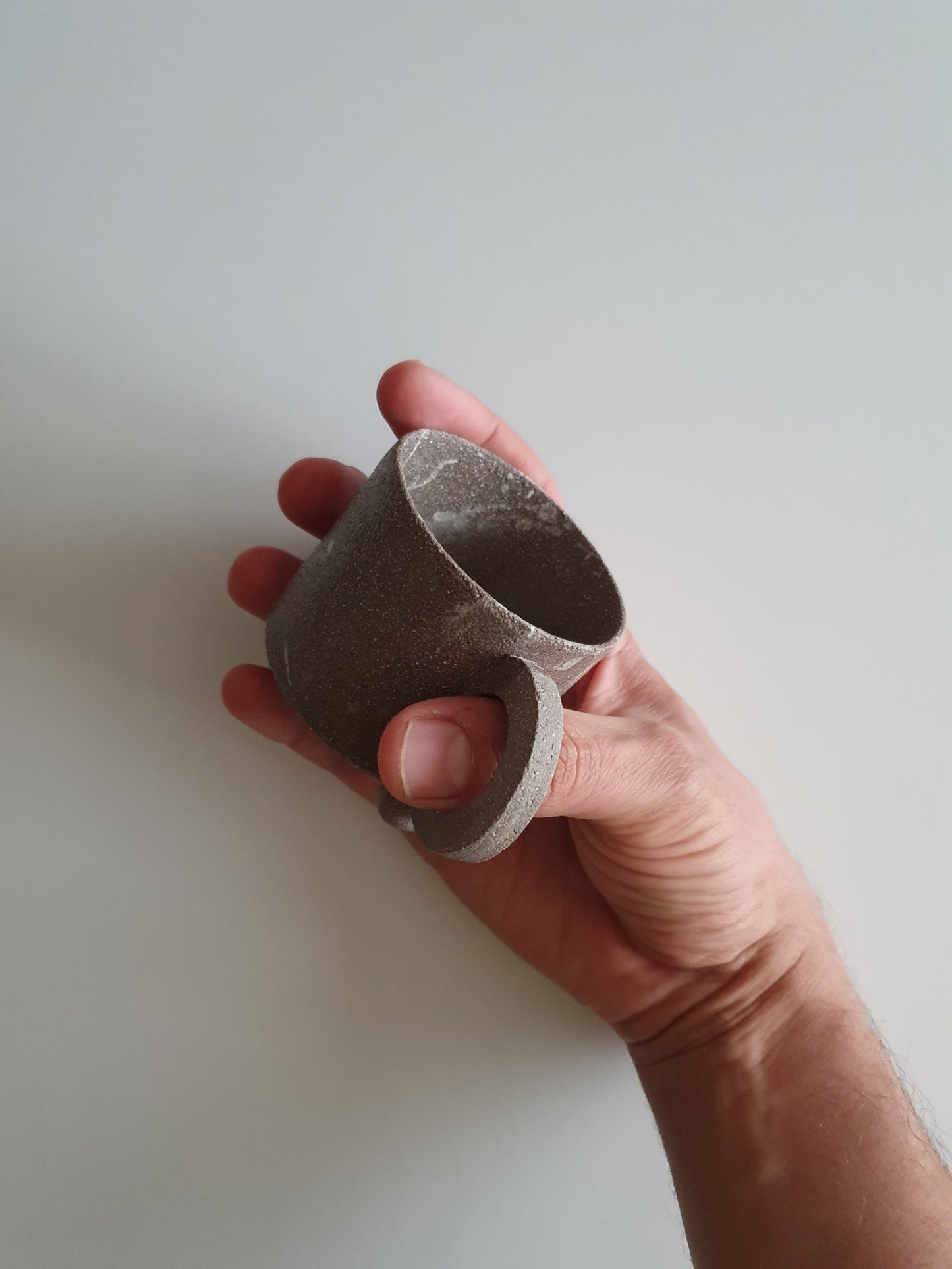 Grey Stoneware Ceramic Mug 150 ml / 5 oz