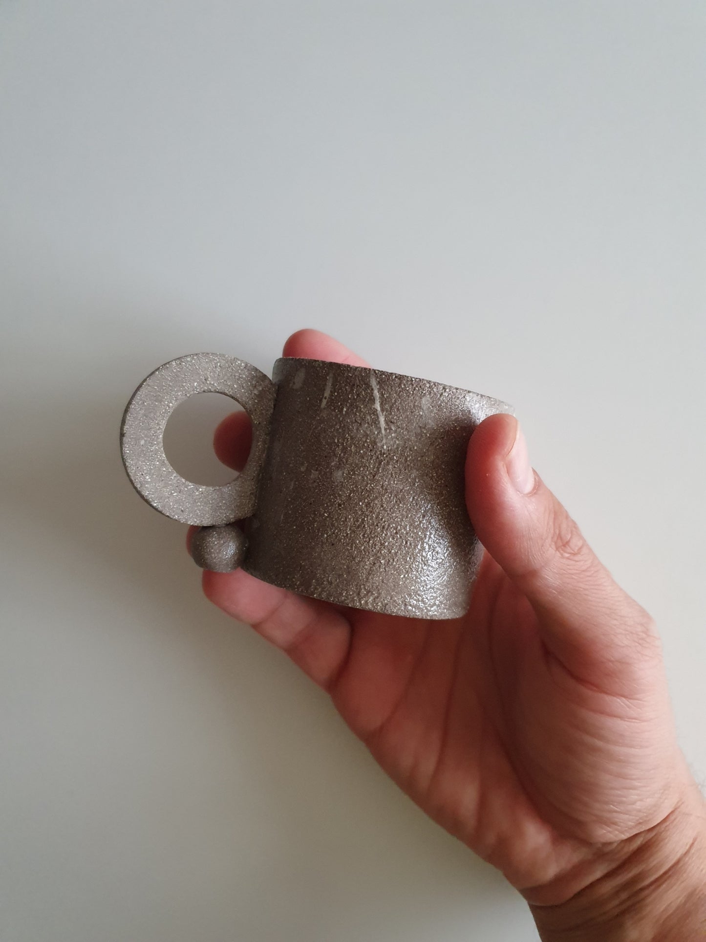 Grey Stoneware Ceramic Mug 150 ml / 5 oz