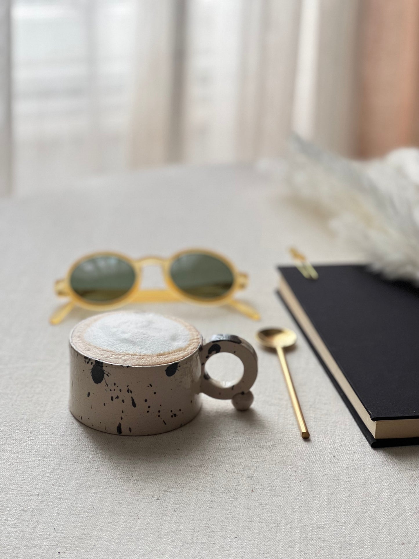 White Speckled Cappuccino Cup 150 ml / 5 oz