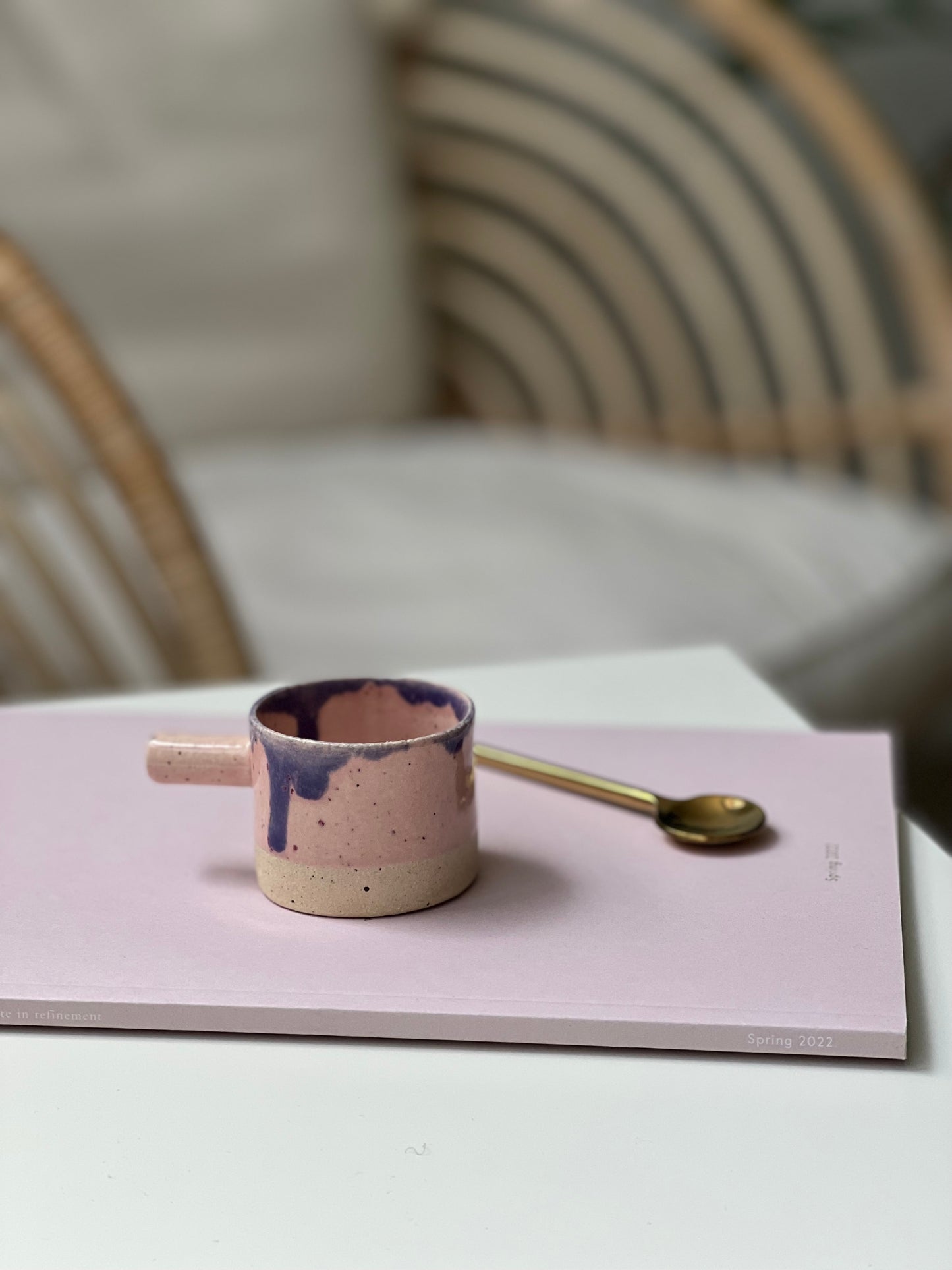 Pink Handmade Espresso Cup 56 ml / 2 oz