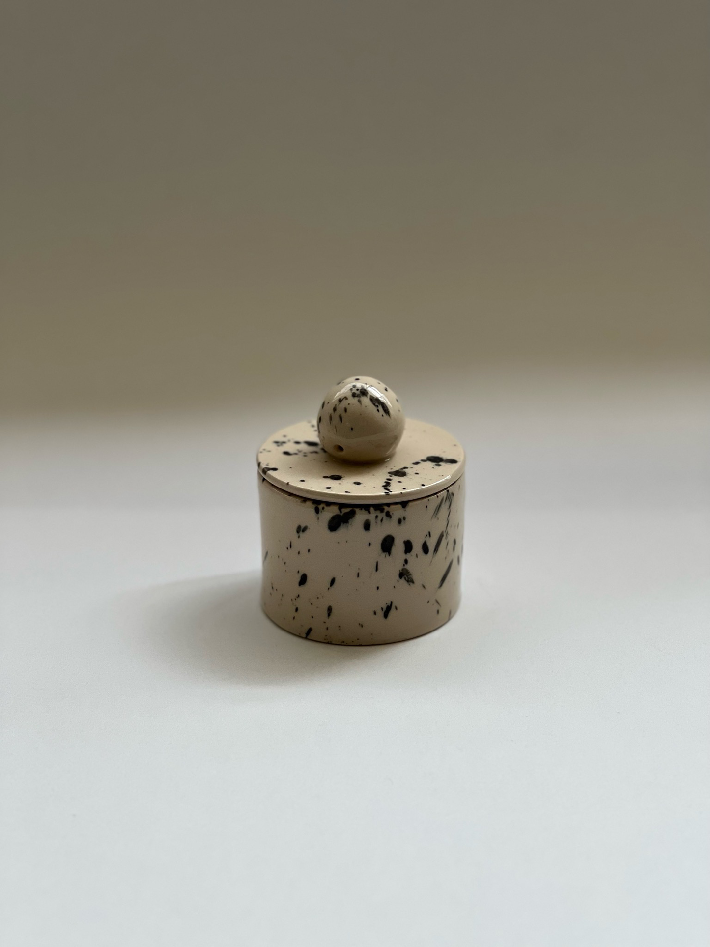 Handmade Slab Built Sugar Bowl with Lid