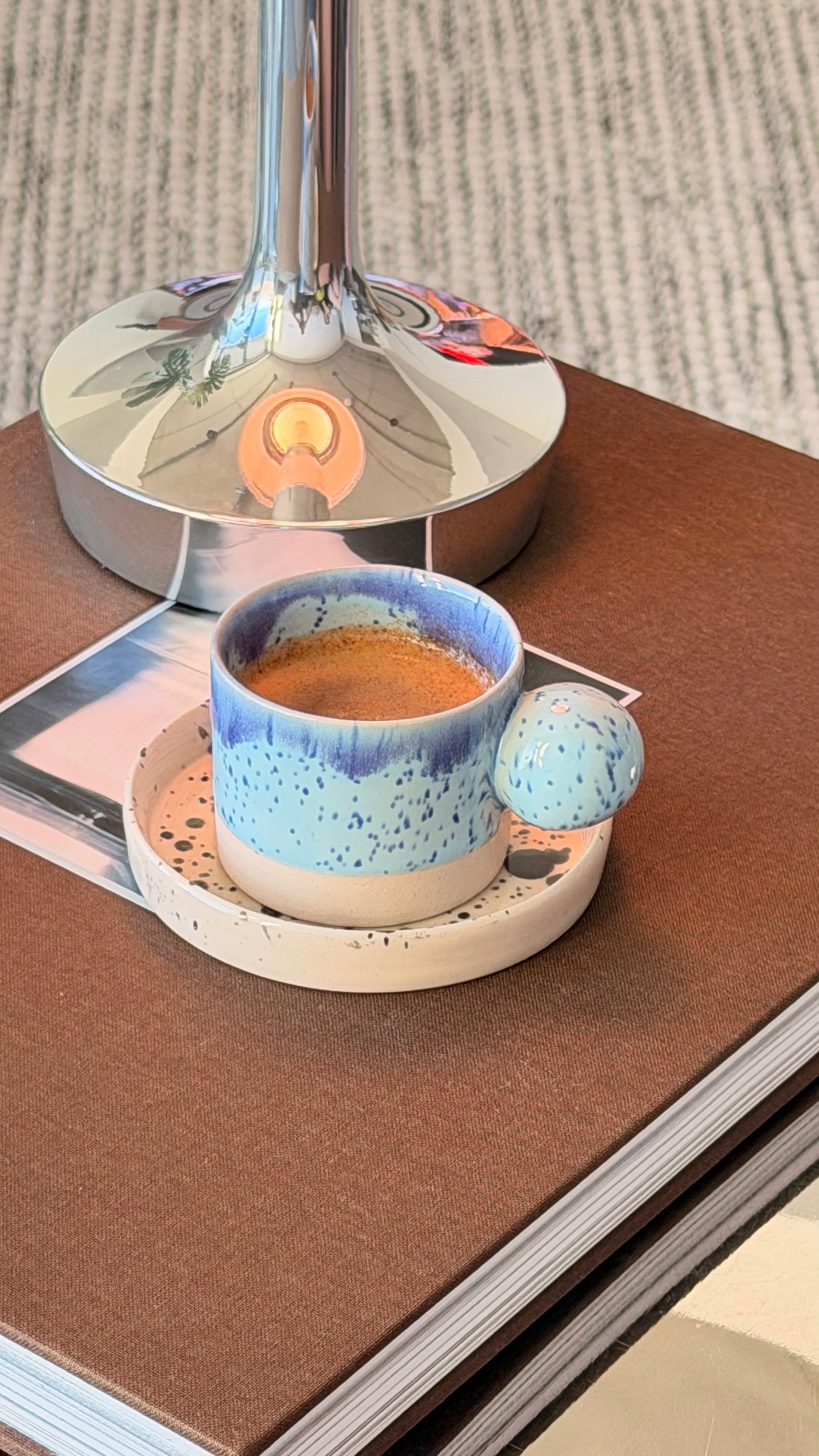 2oz / 60ml volume espresso cup with saucer