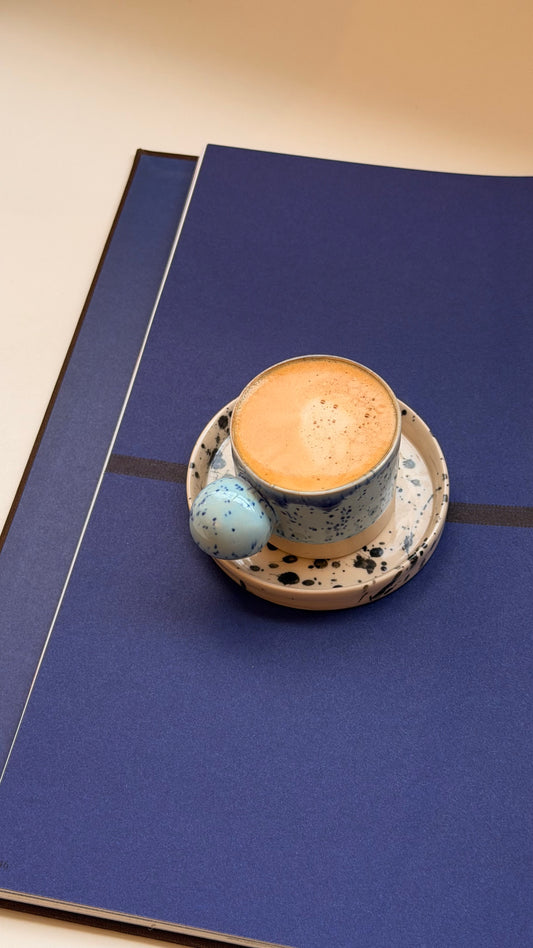 2oz / 60ml volume espresso cup with saucer