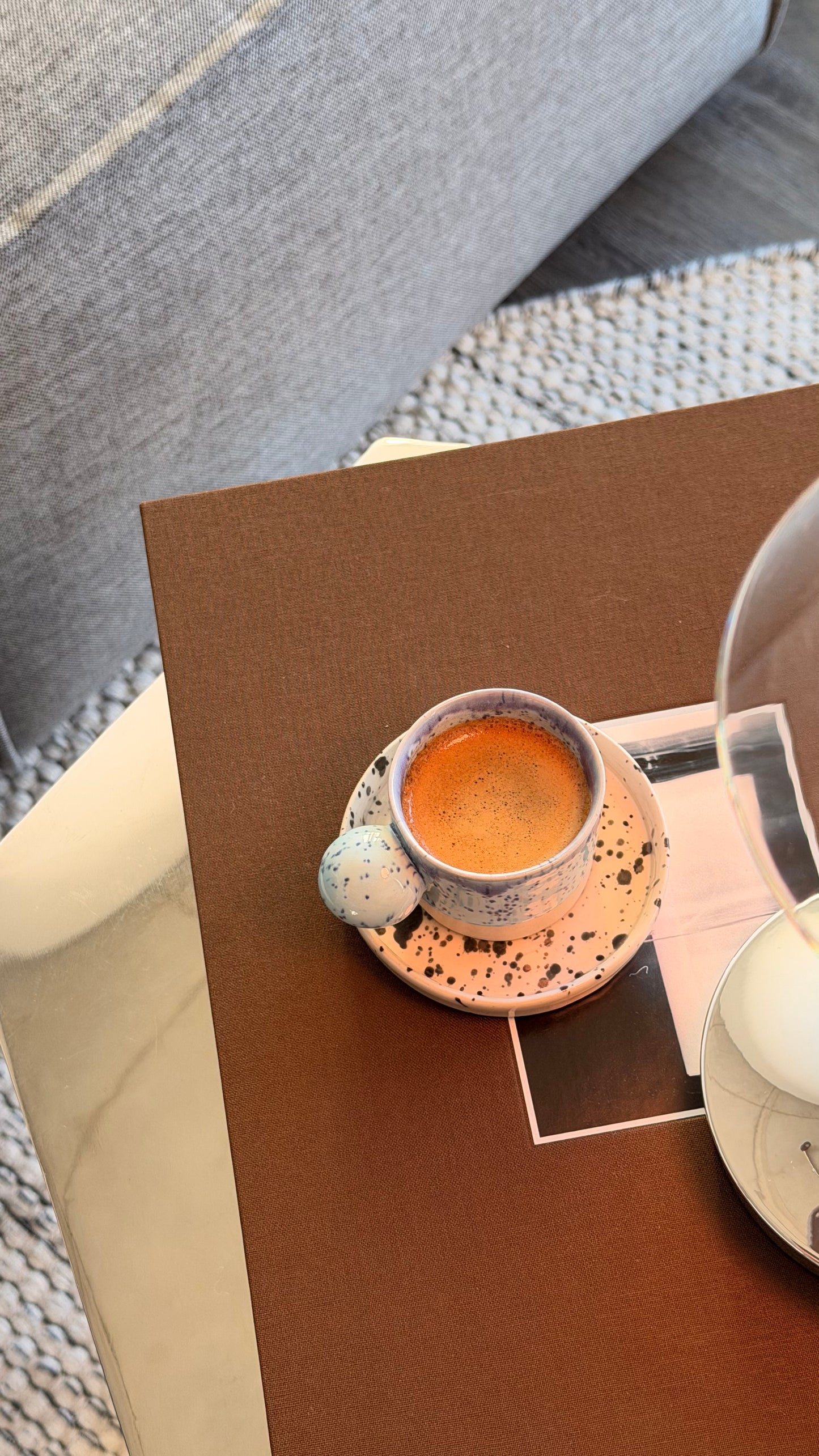 2oz / 60ml volume espresso cup with saucer