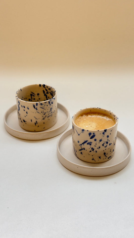 Discover Our Elegant 3 oz & 2 oz Handleless Espresso Cup with Saucer Set – Perfect for Modern Coffee Lovers
