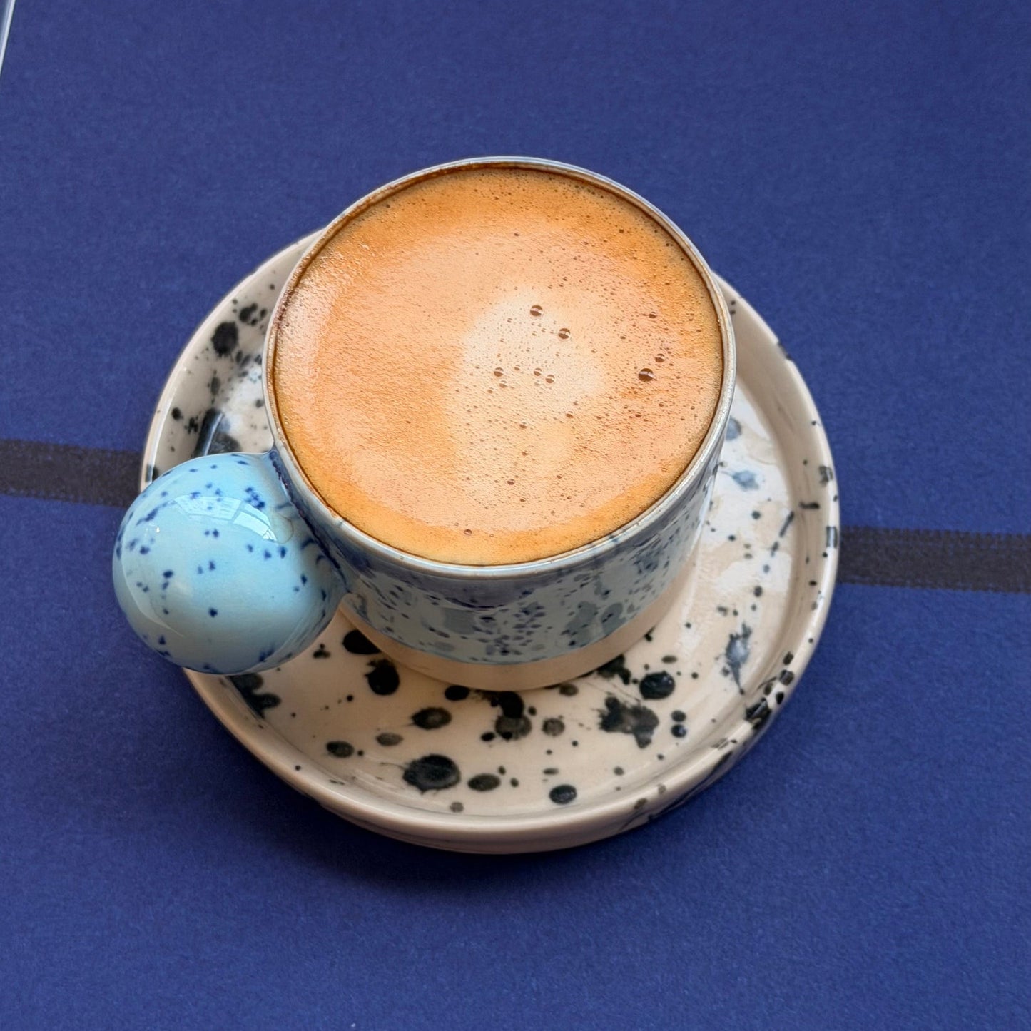 Handmade espresso cup and saucer gift for coffee lovers