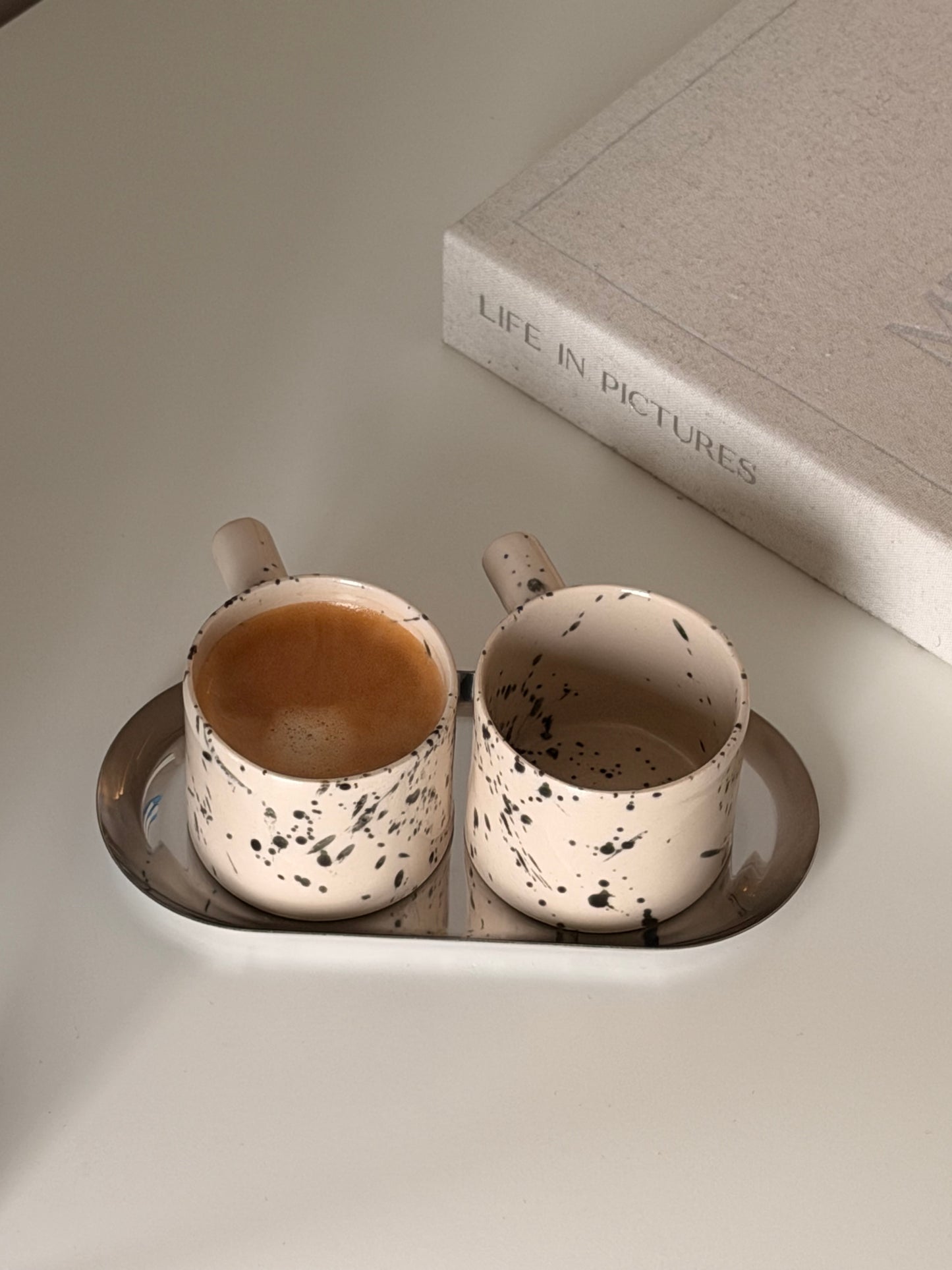 Handmade espresso cup gift set for coffee lovers