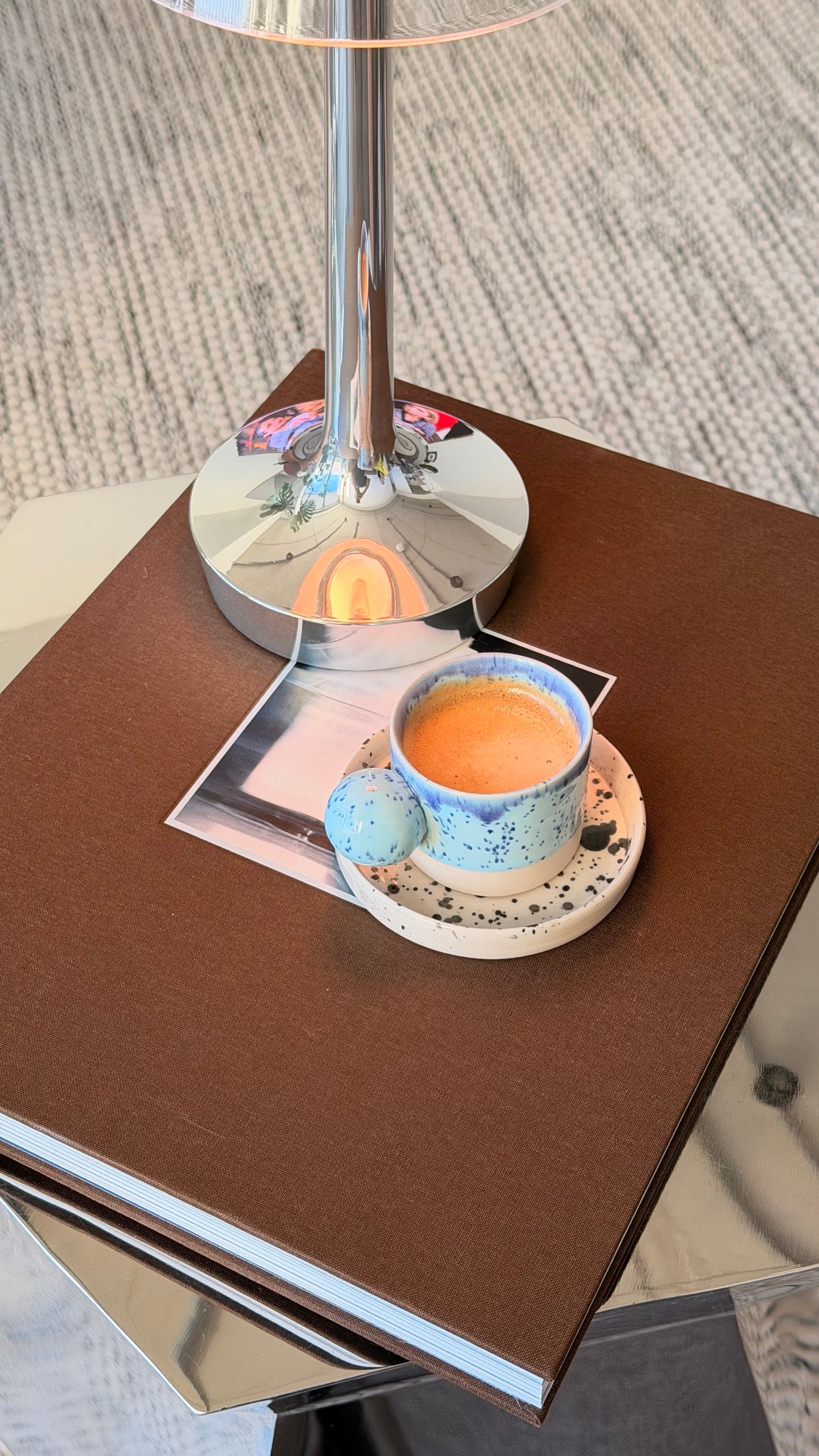 2oz / 60ml volume espresso cup with saucer