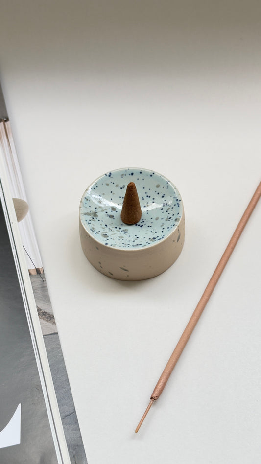 Handmade Incense Holder, Stoneware clay Incense Cone Holder, Ceramic Incense Stick Holder