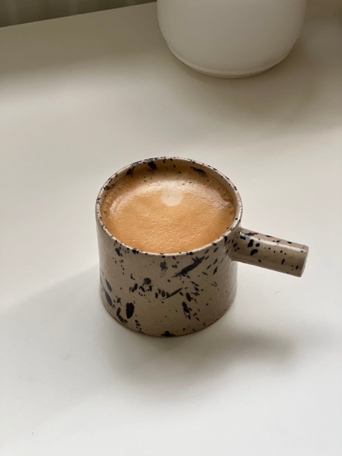 White Speckled Espresso Cup 56 ml / 2 Oz – doppiocotto