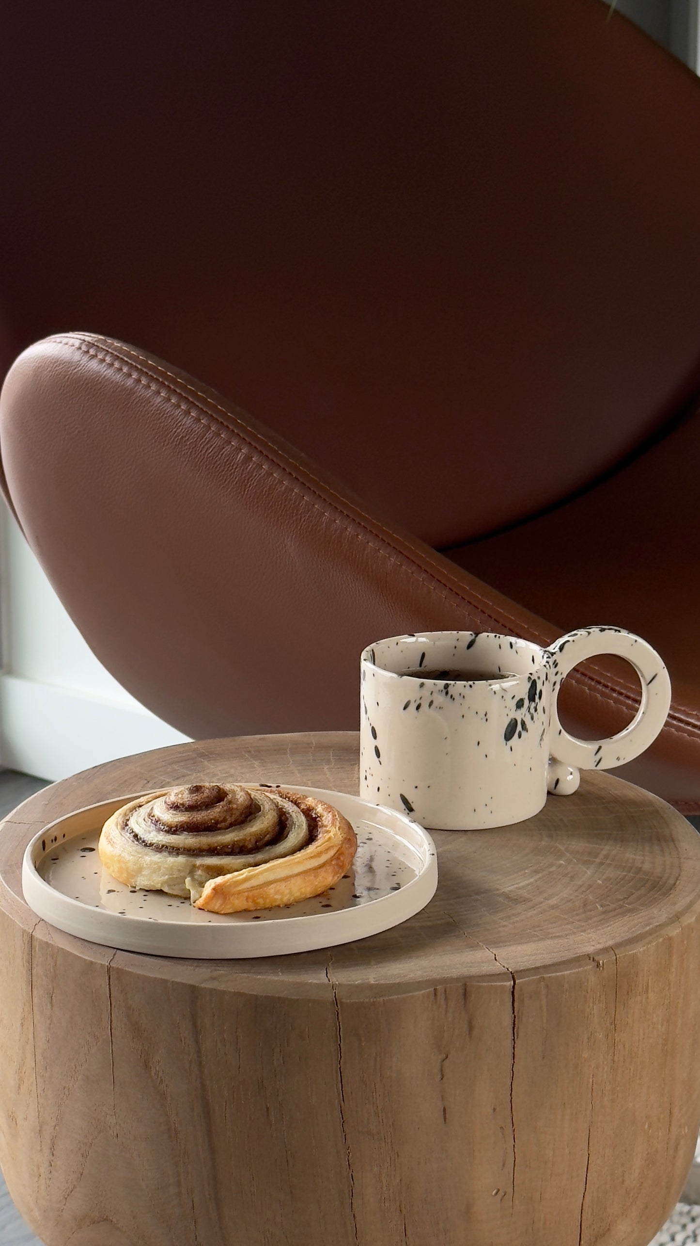 Handmade Ceramic Mug, Cappuccino or Tea Cup 8 oz