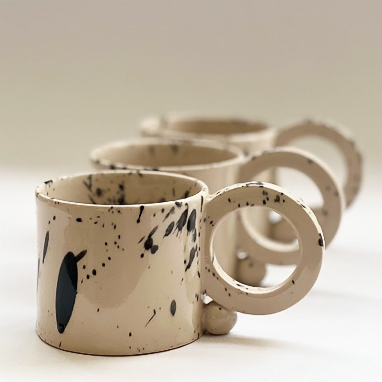 Handmade Ceramic Mug, Cappuccino or Tea Cup 8 oz