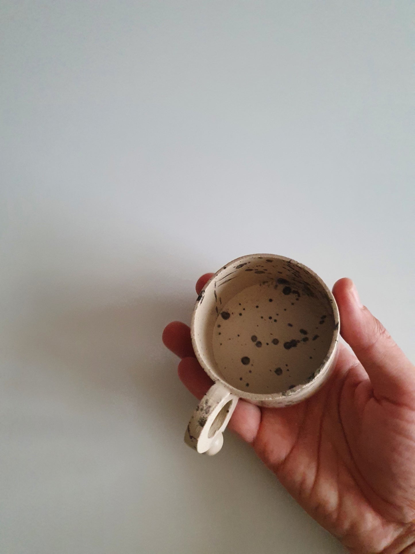 White Speckled Cappuccino Cup 150 ml / 5 oz