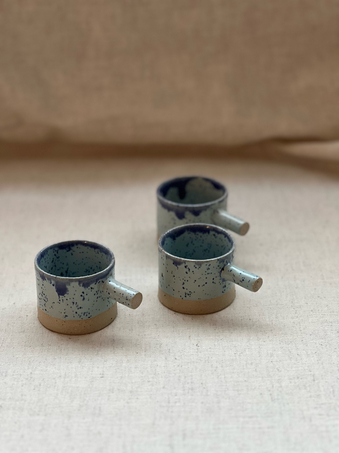 Blue Speckled Espresso Cup  56 ml / 2 oz